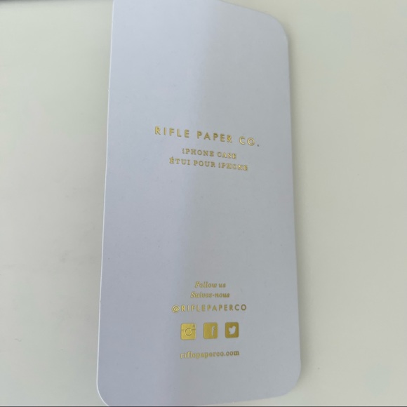 Rifle Paper Co iPhone X/XS Garden Party Blue case - Picture 4 of 4